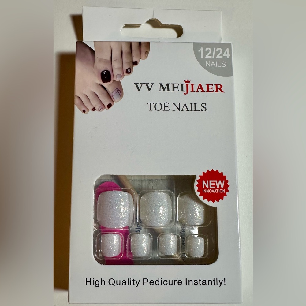 VV Meijiaer Glitter Toe Nails Set